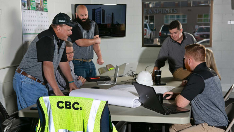 CBC Employees planning a project